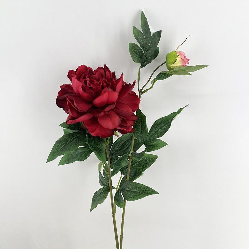 Artificial Peony Spray 69CM