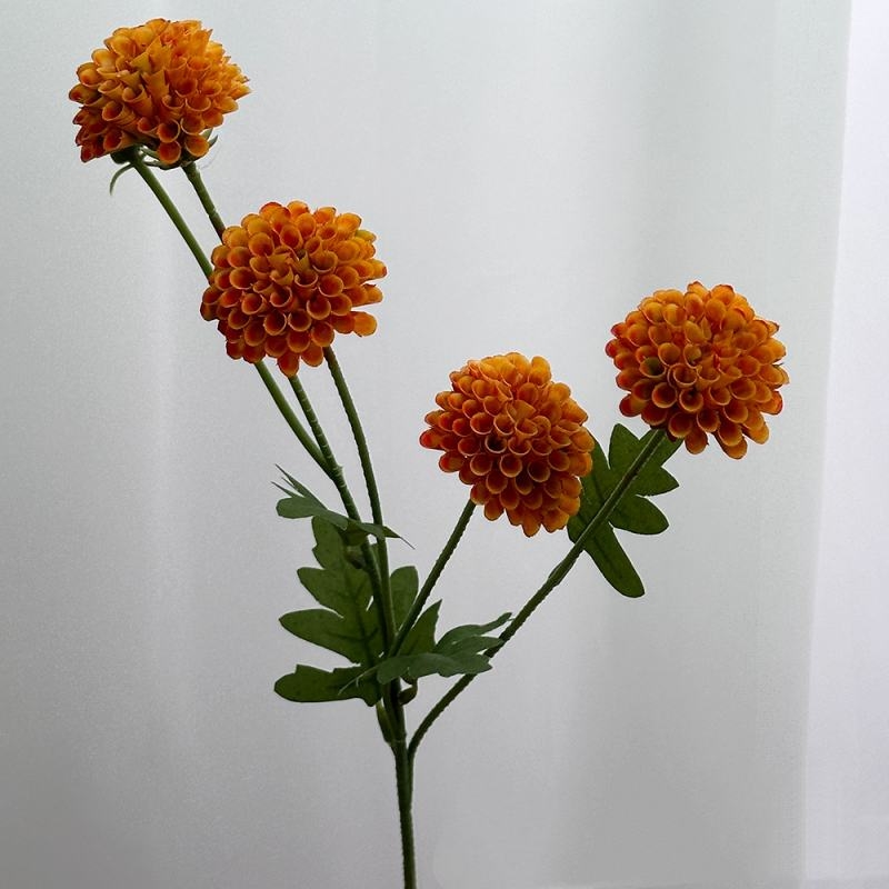 Artificial Pompon Chrysanthemum Spray 50CM