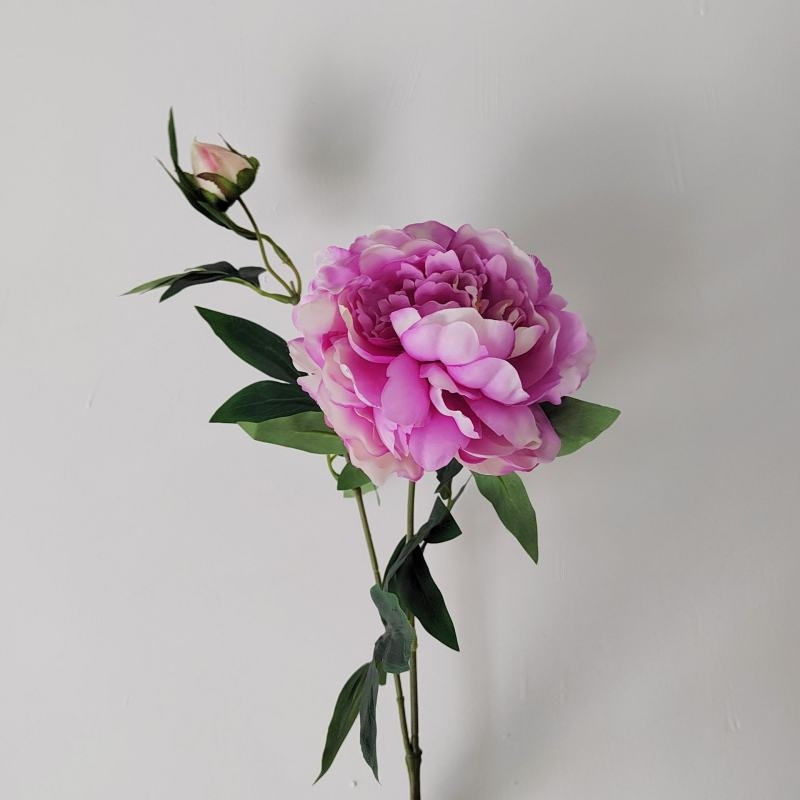 Artificial Peony Spray 69CM