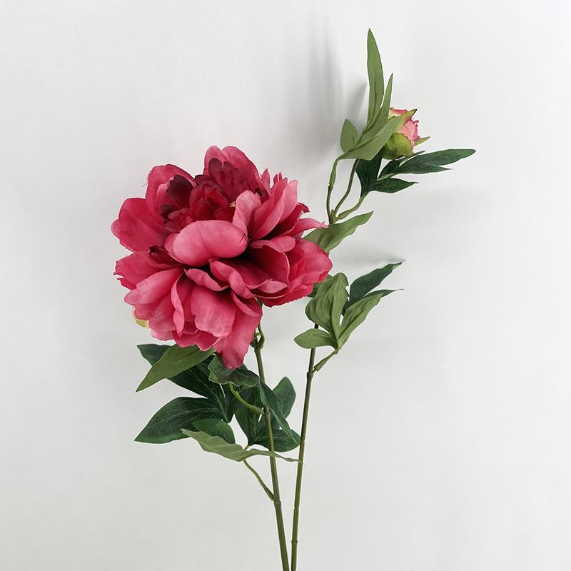 Artificial Peony Spray 69CM