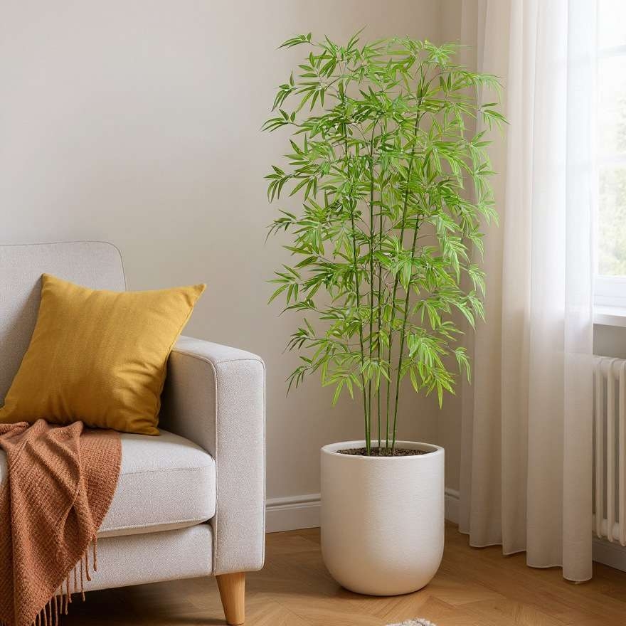 Imitation ceramic large plastic flower pot